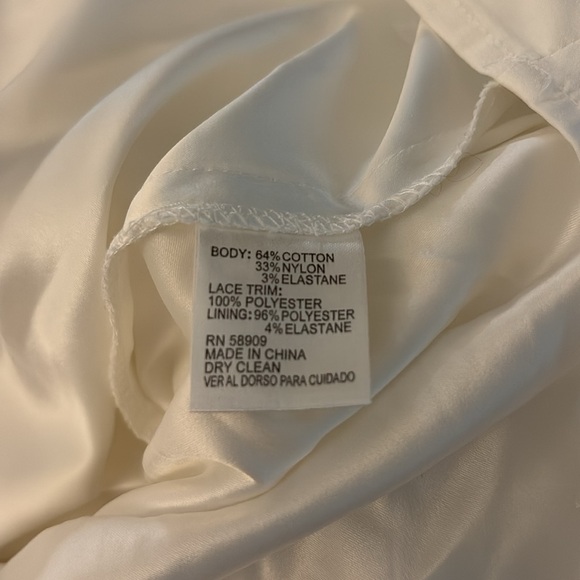 Antonio Melani gorgeous crisp white midi tiered dress - Picture 12 of 13